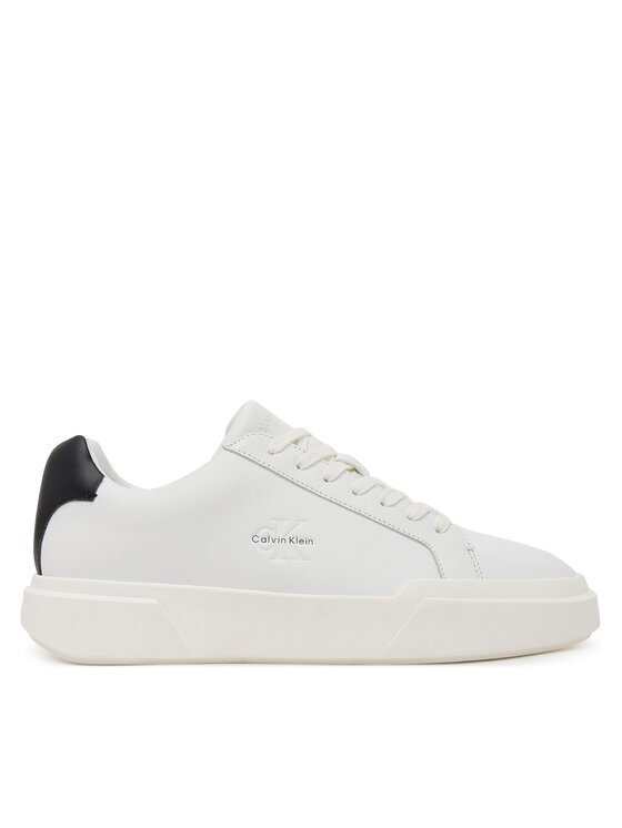 Calvin Klein Sneakersy Chunky Cupsole Laceup Lth YM0YM01344 Biały