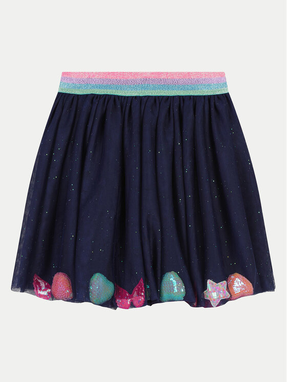 Billieblush Spódnica tiulowa U20417 Granatowy Regular Fit