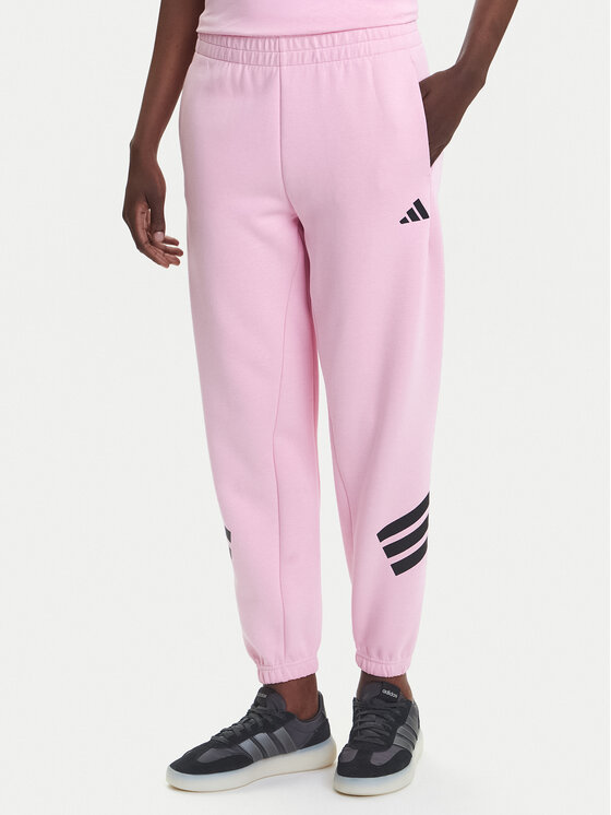 adidas Spodnie dresowe Future Icons 3-Stripes JE0158 Różowy Regular Fit