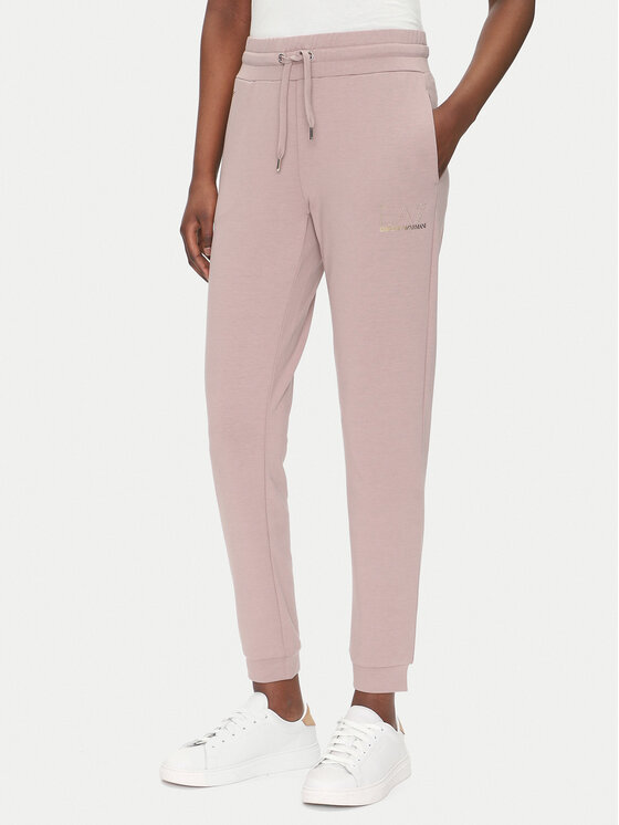EA7 Emporio Armani Spodnie dresowe 8NTP66 TJ9RZ U4079 Różowy Regular Fit