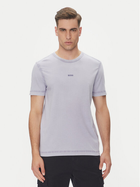 BOSS T-Shirt Tokks 50502173 Fioletowy Regular Fit