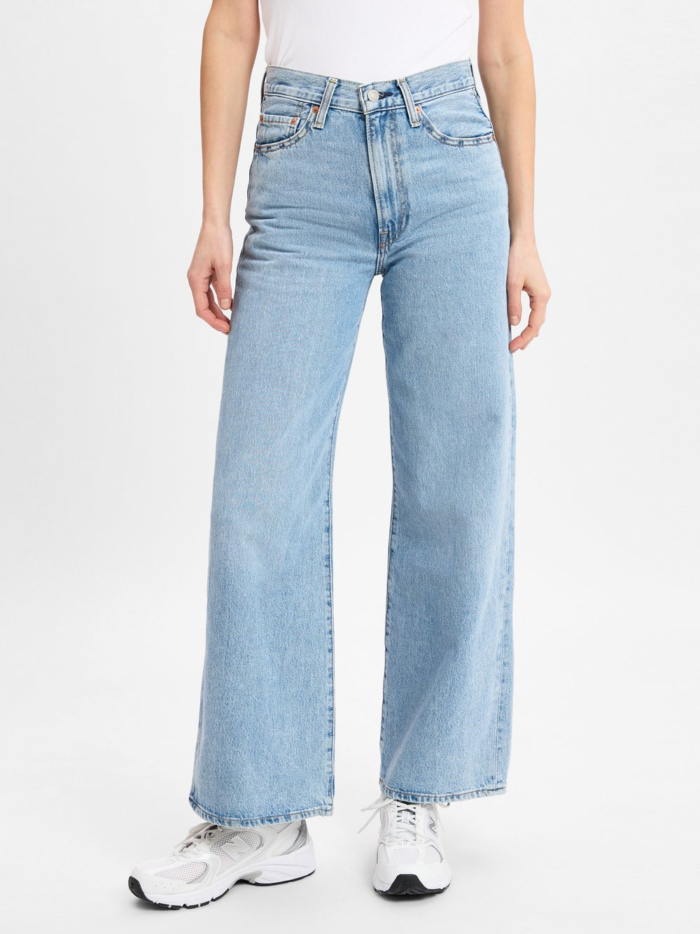 Levi's Dżinsy - Szeroka nogawka w prążki Kobiety Bawełna niebieski, 28-32
