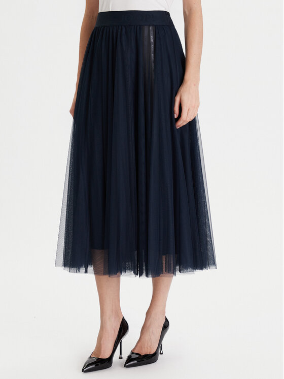 JOOP! Spódnica tiulowa 58 252S58Fridi 30046657 Granatowy Regular Fit