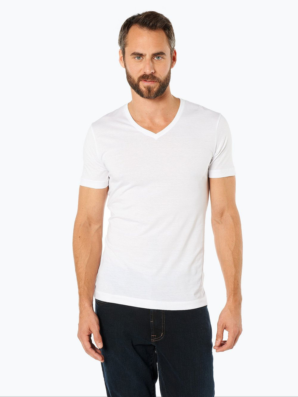 Ragman T-shirty pakowane po 2 szt. Mężczyźni Bawełna biały, XXXL