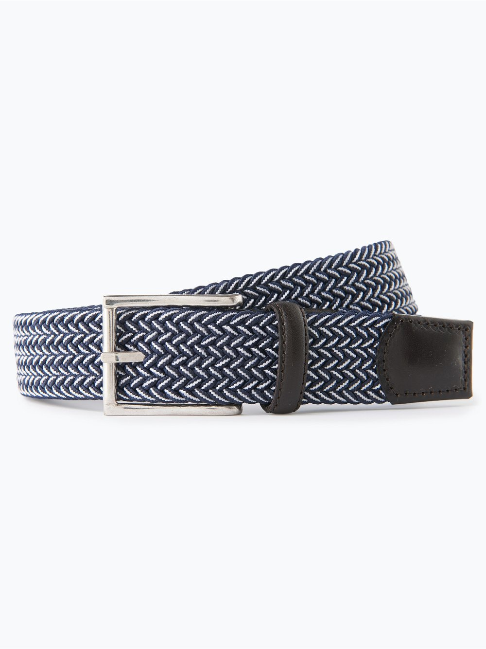 Nils Sundström Pasek z dodatkiem skóry Mężczyźni Sztuczne włókno niebieski, 85