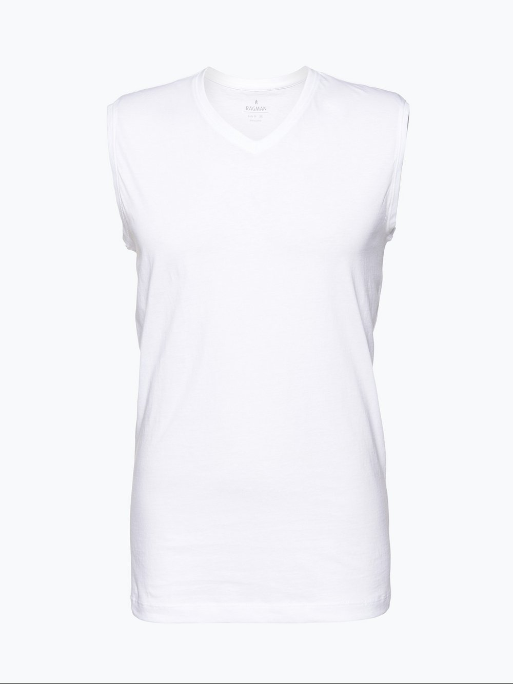 Ragman Tank topy pakowane po 2 szt. Mężczyźni Bawełna biały, XXXL