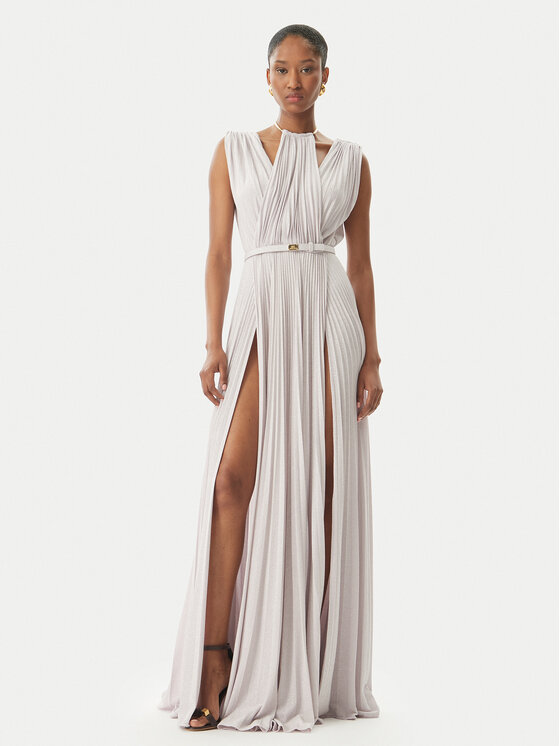 Elisabetta Franchi Sukienka wieczorowa AB-R21-52E2 Fioletowy Regular Fit