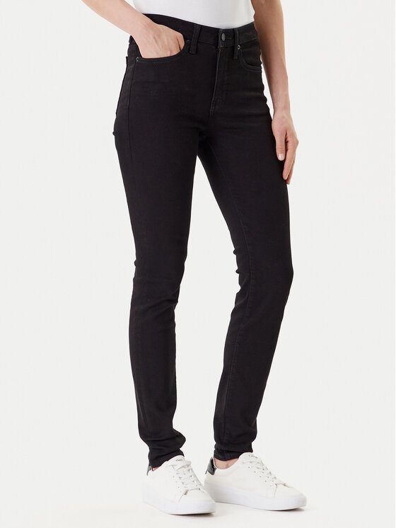 Calvin Klein Jeans Jeansy LV047C777G Czarny Skinny Fit