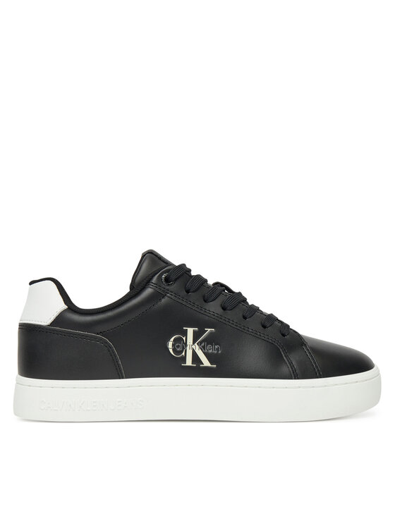 Calvin Klein Jeans Sneakersy Classic Cupsole Mono Lth Wn YW0YW01902 Czarny