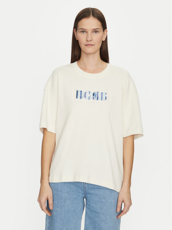 BOSS T-Shirt 50532093 Biały Relaxed Fit