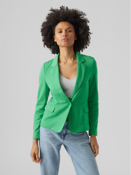 Vero Moda Marynarka Julia 10154123 Zielony Regular Fit