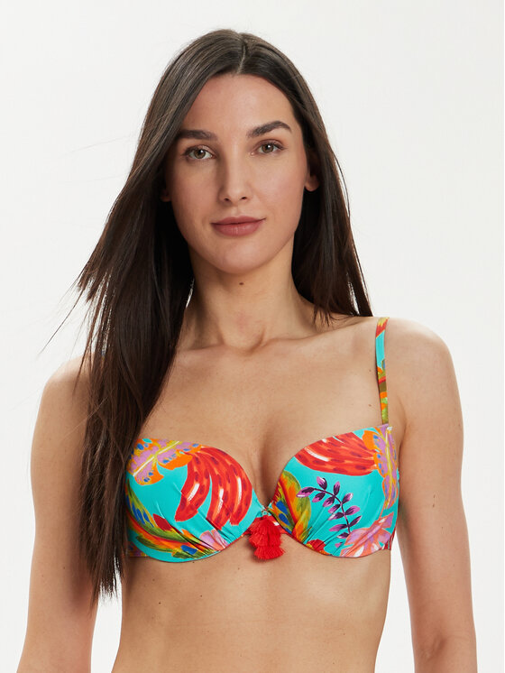 Selmark Góra od bikini BJ618 Turkusowy