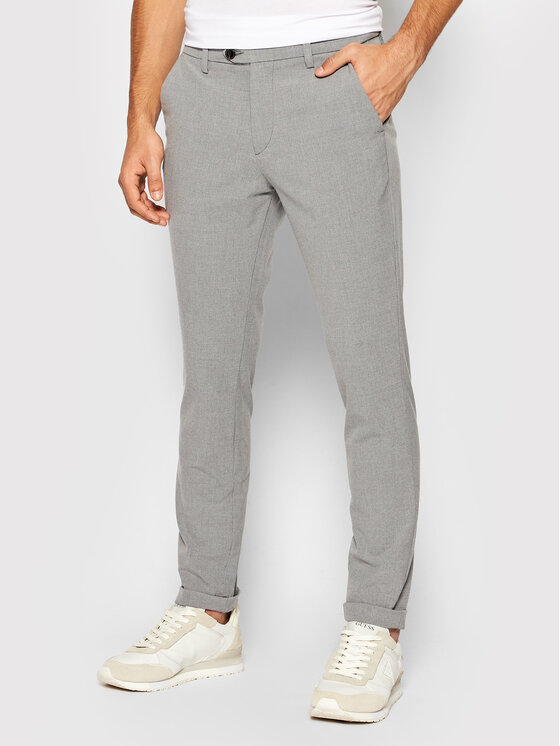 Jack & Jones Chinosy Marco 12169491 Szary Slim Fit