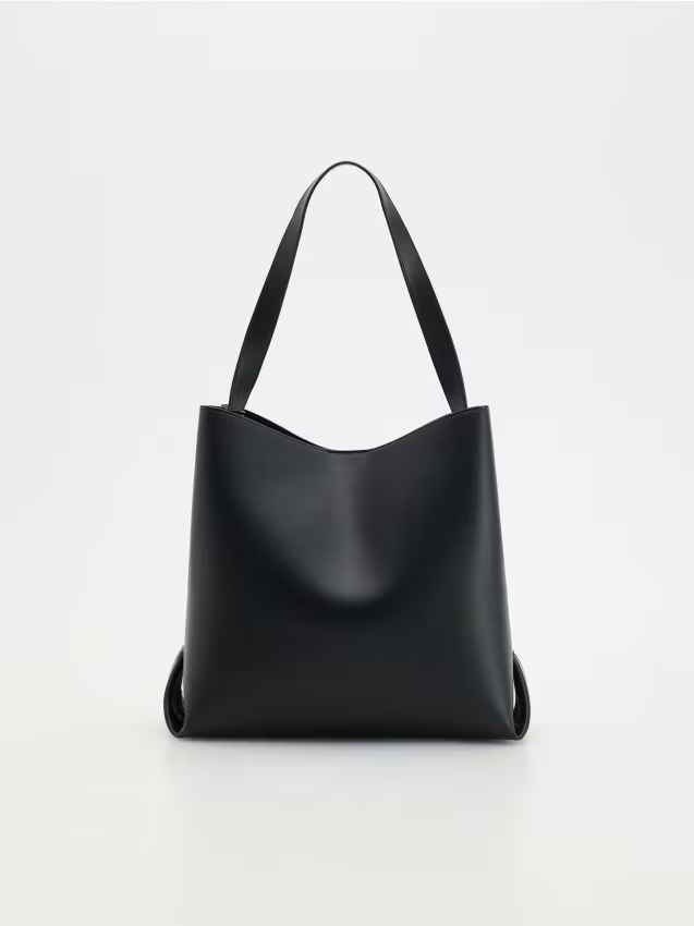 Reserved - Torebka shopper - czarny