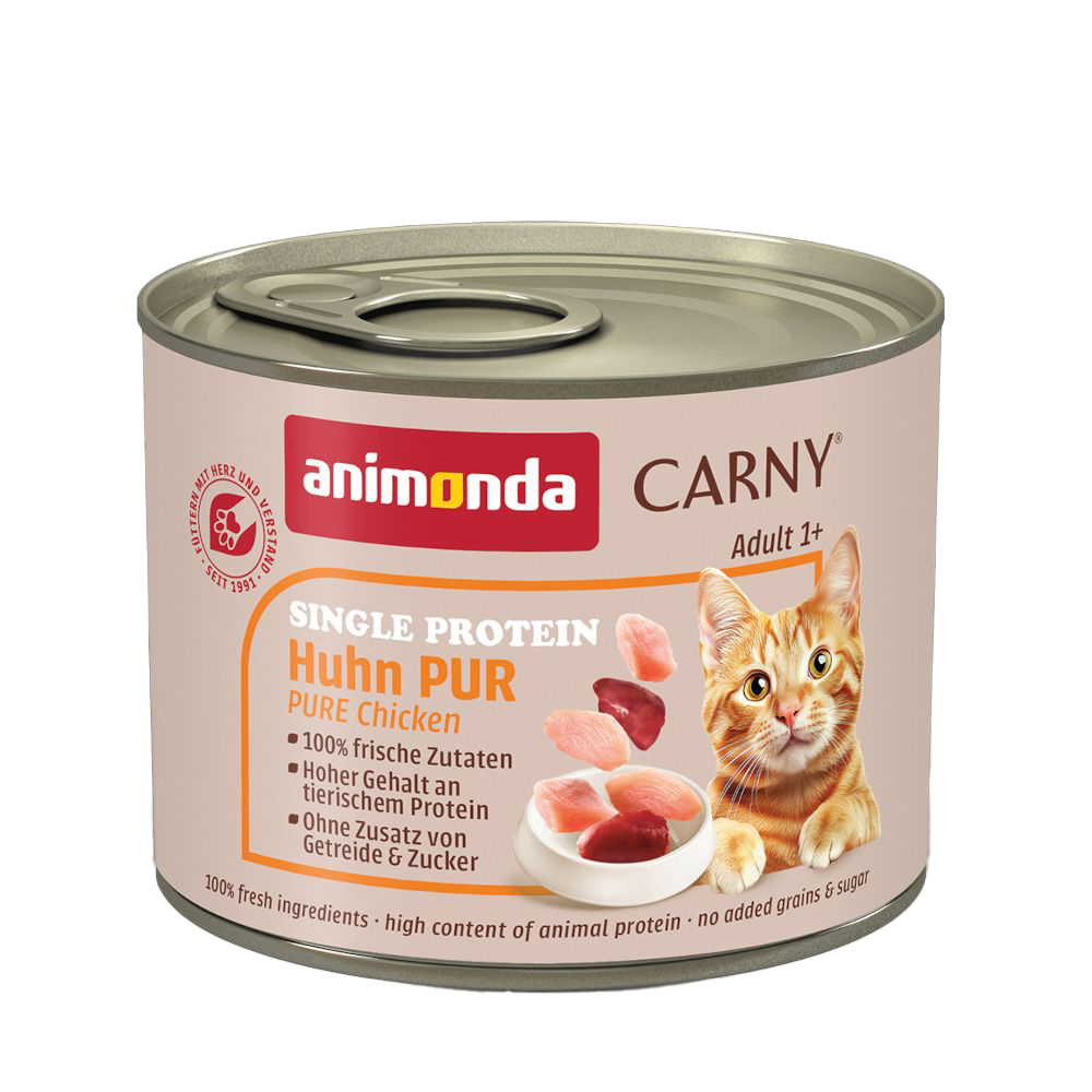 Megapakiet animonda Carny Single Protein Adult, 24 x 200 g - Kurczak