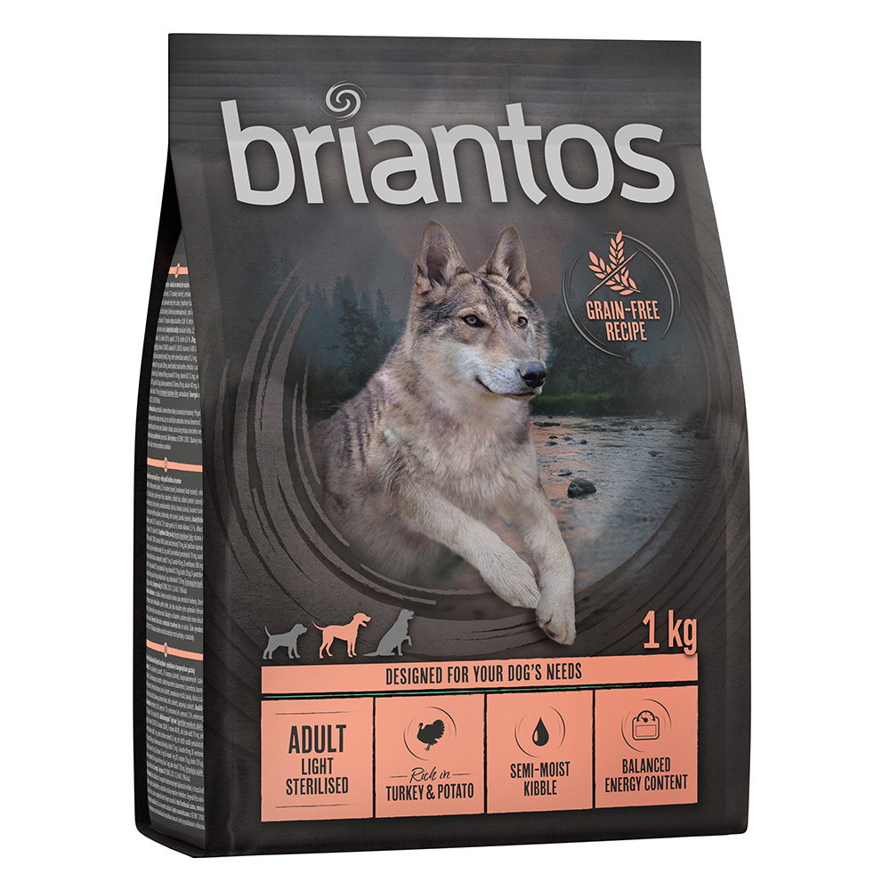 Briantos Adult Light/Sterilised, indyk z ziemniakami, bez zbóż - 1 kg