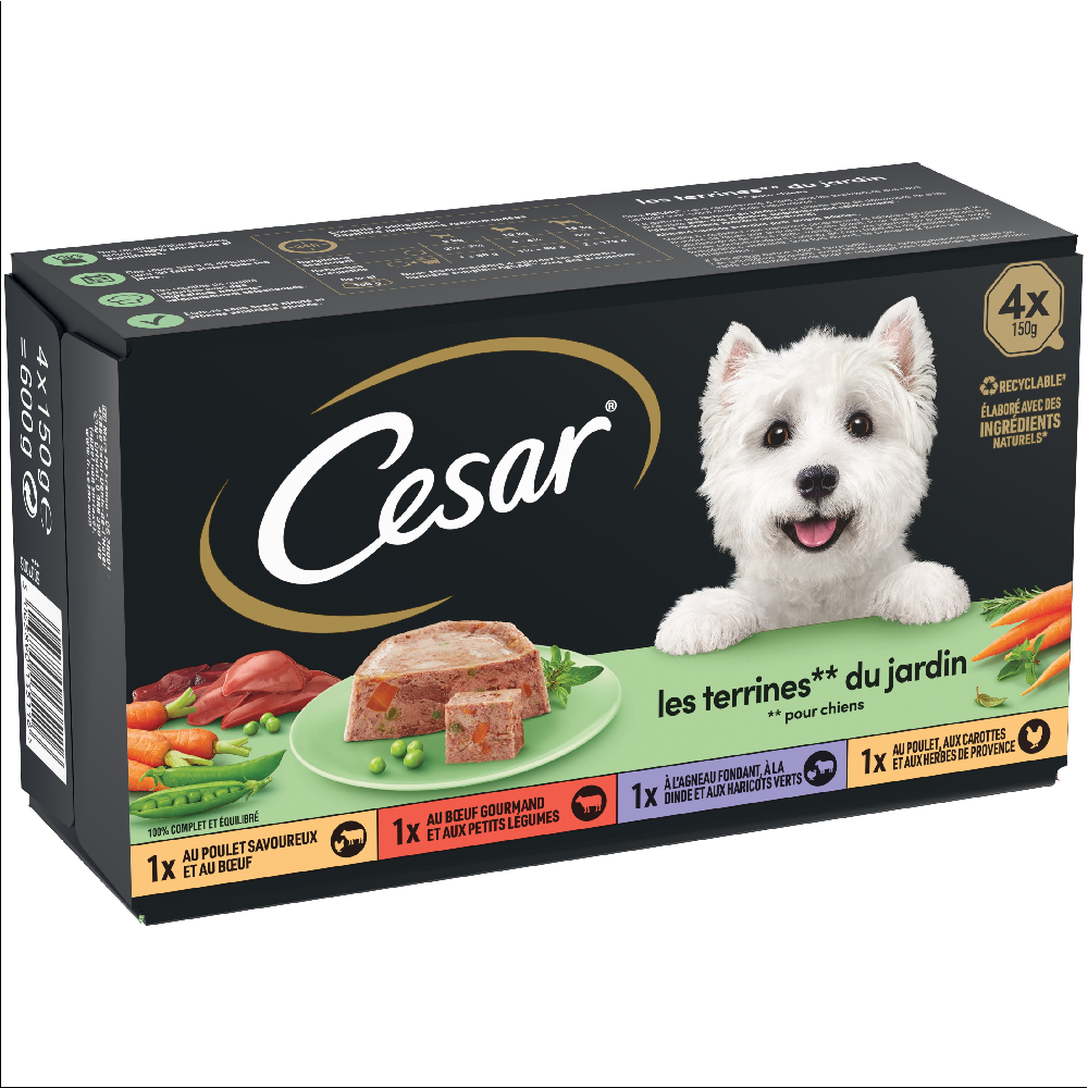 Cesar Classic Selection, pakiet mieszany - Garten terrine, 8 x 150 g