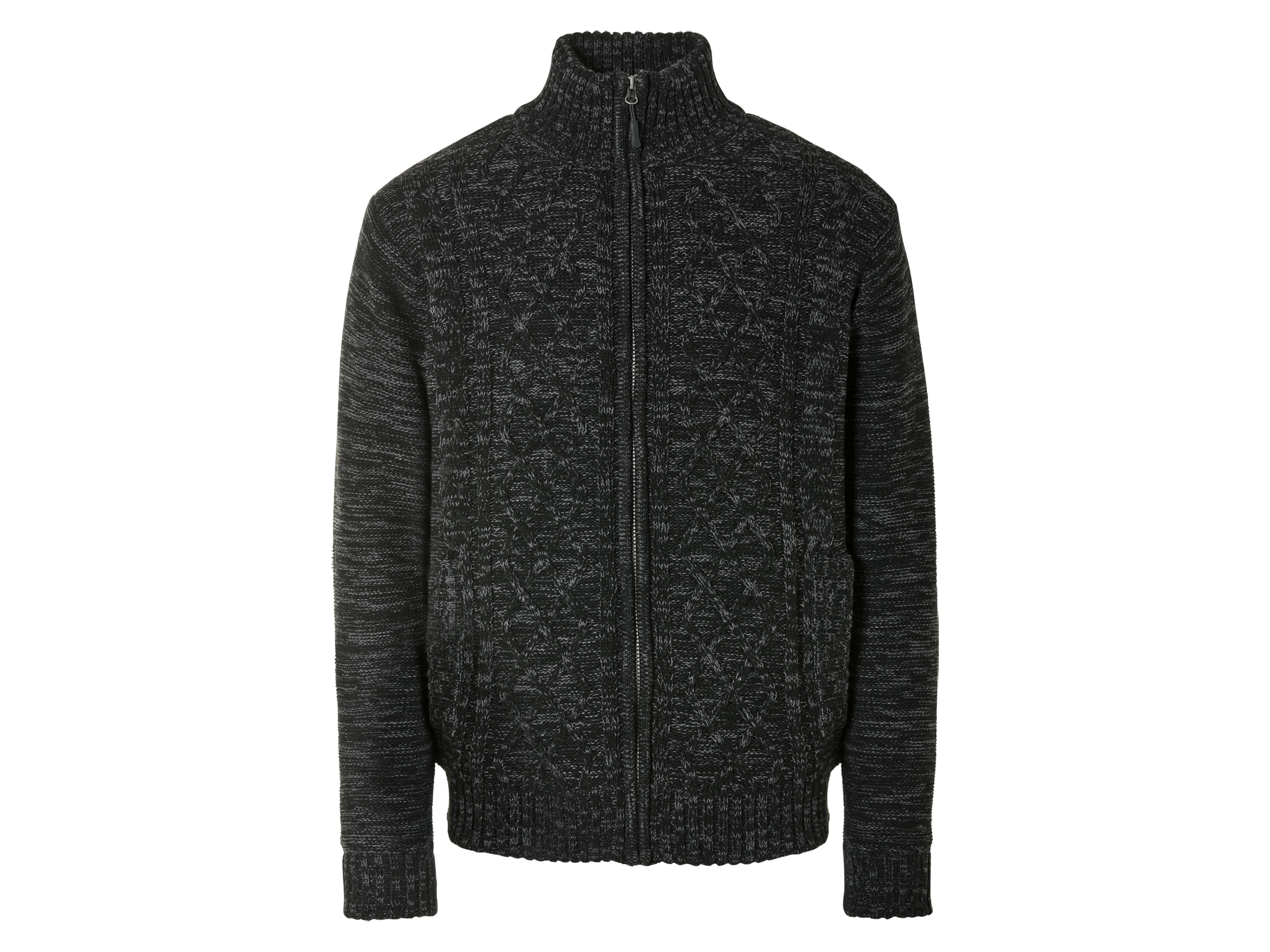 LIVERGY® Sweter męski z grubej dzianiny (S(44/46), Ciemnoszary)