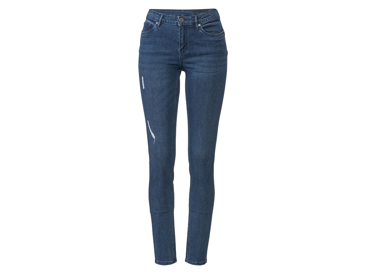 esmara® Jeansy damskie super skinny fit push-up (Niebieski, 34)