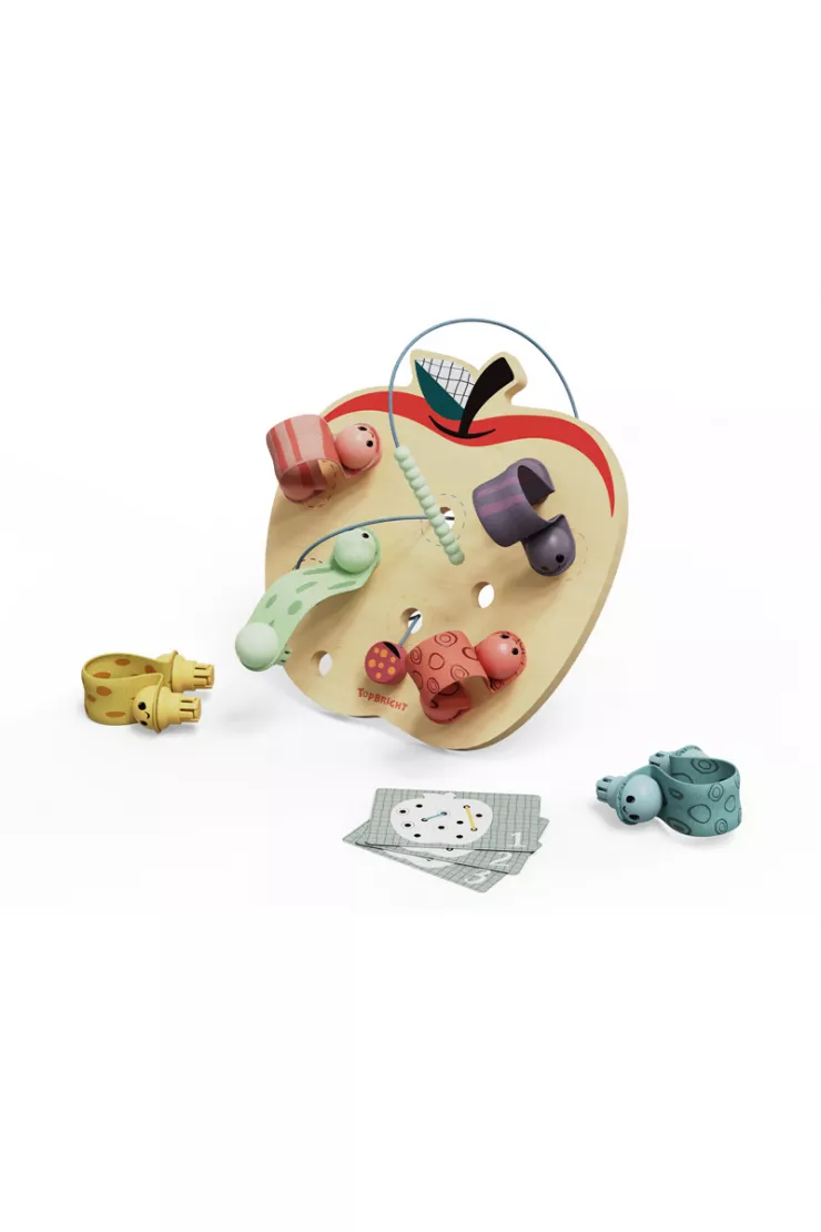 Zabawka edukacyjna dla dzieci Robaczki w jabłuszku 18 m+