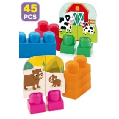  Carotina Baby - Klocki w plecaczku 45el.