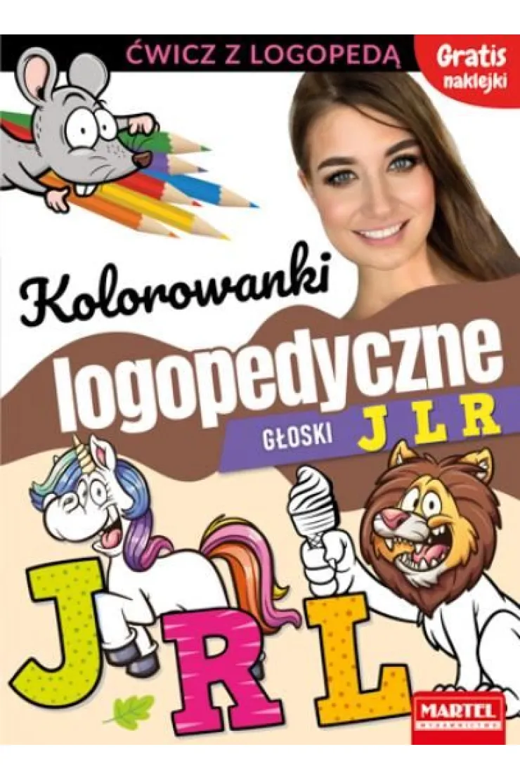 Kolorowanki logopedyczne głoski J L R miniaturka
