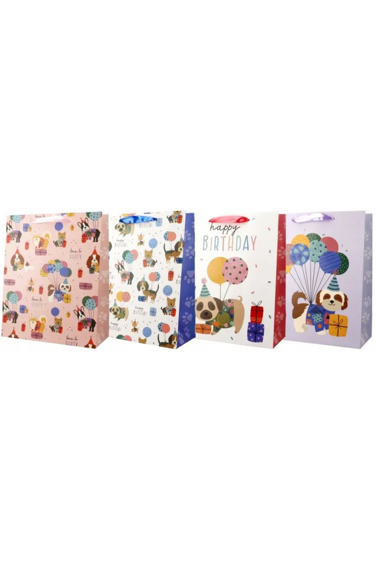 Torba ozdobna 26x32cm Urodziny Psy