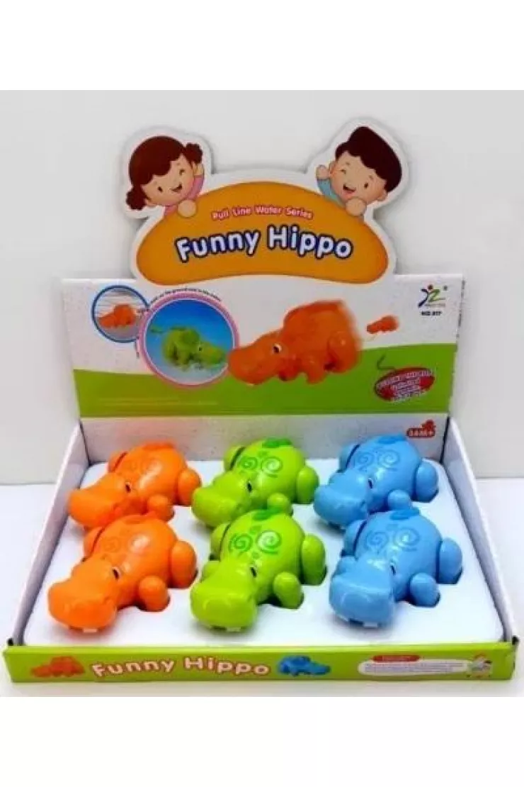 Hipopotam z napędem biega i pływa mix