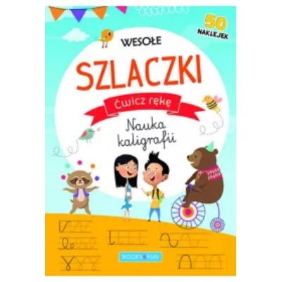 Wesołe szlaczki z naklejkami Ćwicz rękę Nauka kaligrafii