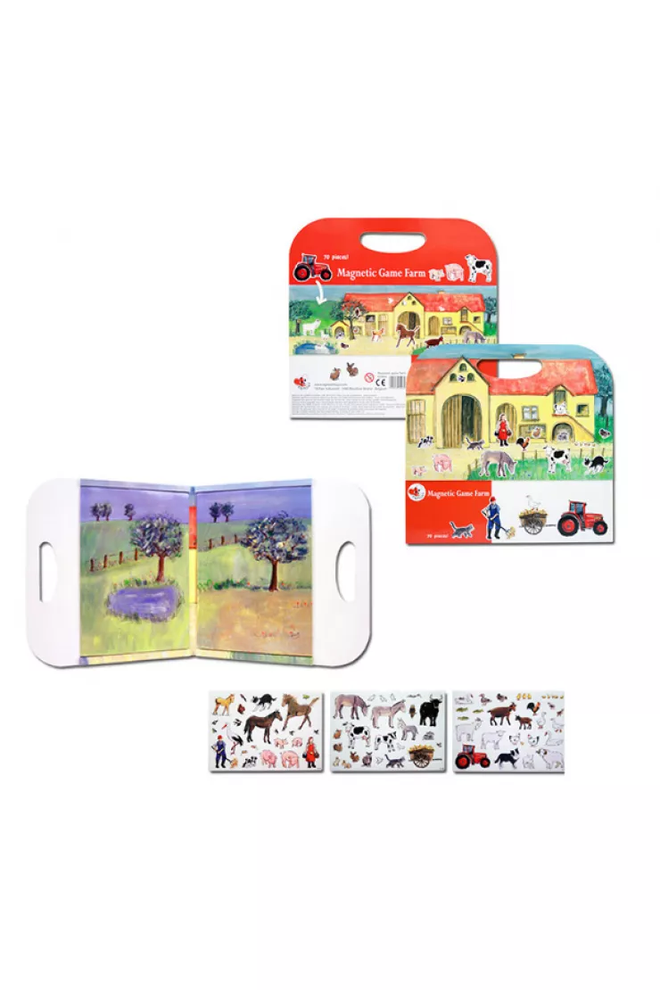 Układanka + Gra magnetyczna - Farma