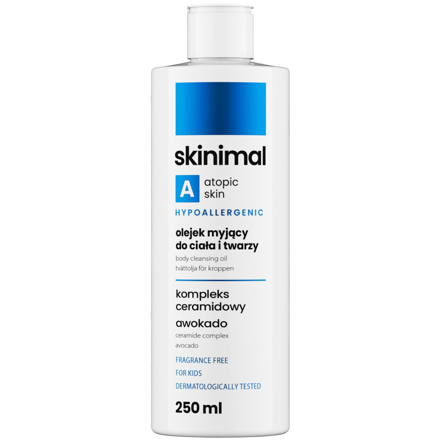 Skinimal Atopic Skin olejek myjący do ciała i twarzy 250 ml