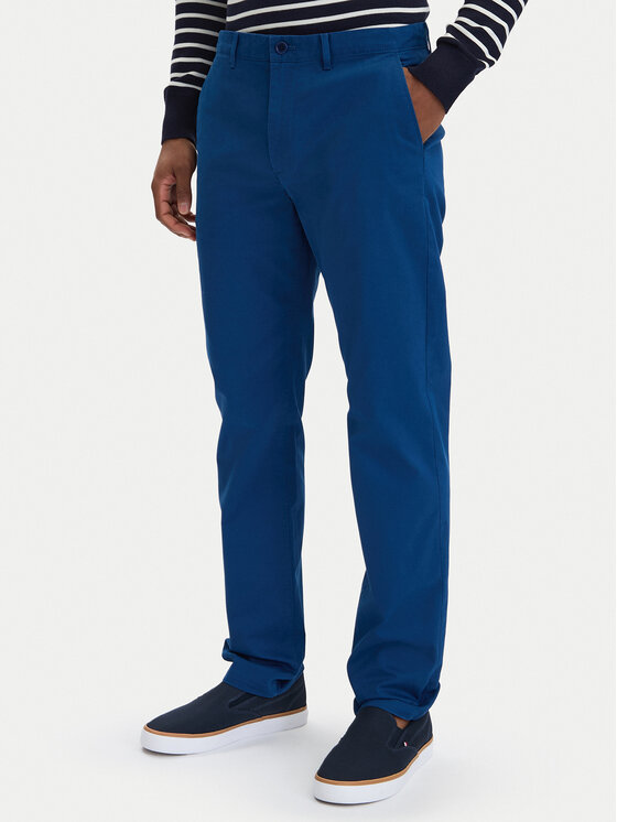 Tommy Hilfiger Spodnie materiałowe MW0MW40262 Niebieski Regular Fit