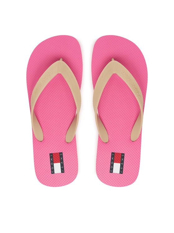 Tommy Jeans Japonki Logo Summer Sandal EN0EN02979 Beżowy