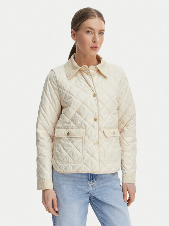 Marella Kurtka przejściowa Asti 2613481024 Écru Regular Fit
