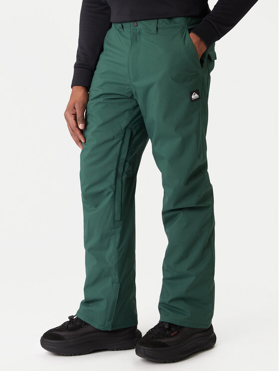 Quiksilver Spodnie snowboardowe Estate EQYTP03237 Zielony Slim Fit
