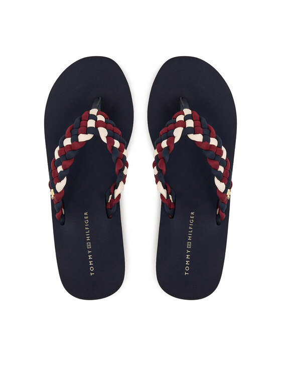 Tommy Hilfiger Japonki Th Wedge Braided Summer Sandal FW0FW09198 Kolorowy