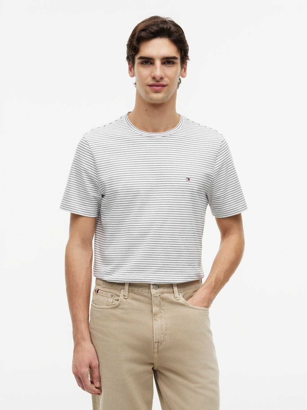 Tommy Hilfiger Koszulka męska Mężczyźni Bawełna biały, XXL