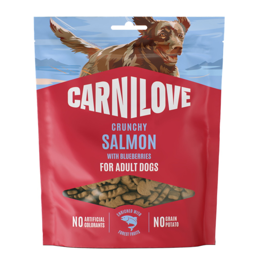 Carnilove Dog Crunchy Snack - Łosoś z jagodami, 2 x 200 g