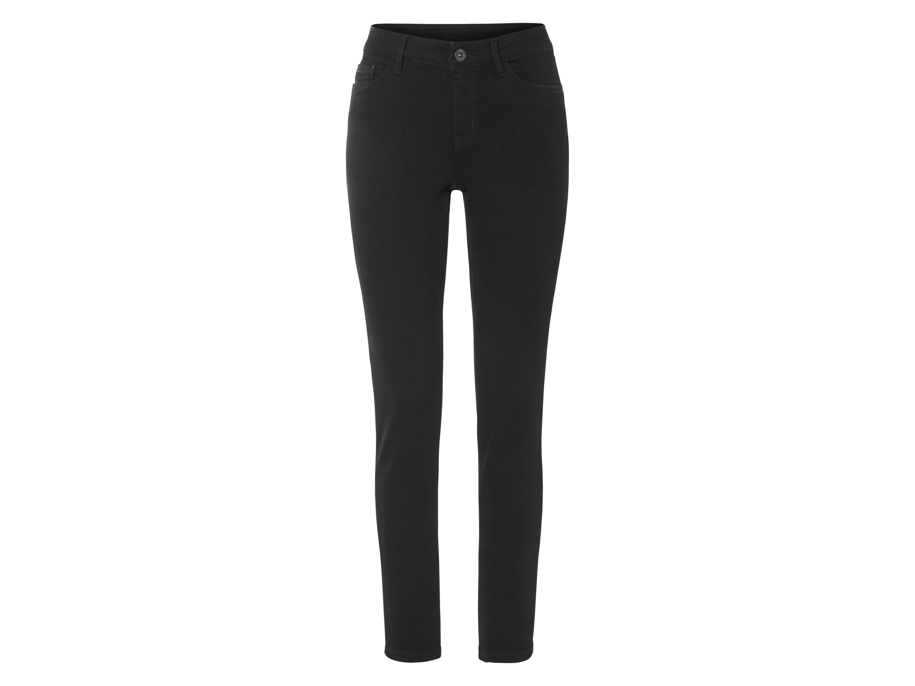 esmara® Jeansy damskie super skinny fit push-up (Czarny, 34)