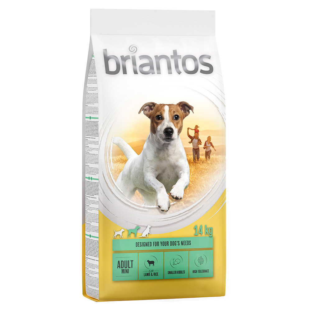 Dwupak Briantos - Adult Mini, jagnięcina & ryż, 2 x 14 kg
