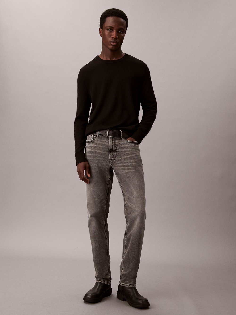 Calvin Klein Jeans Dżinsy slim Mężczyźni Bawełna szary, 33-30