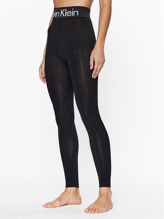 Calvin Klein Legginsy 701226027 Czarny Slim Fit