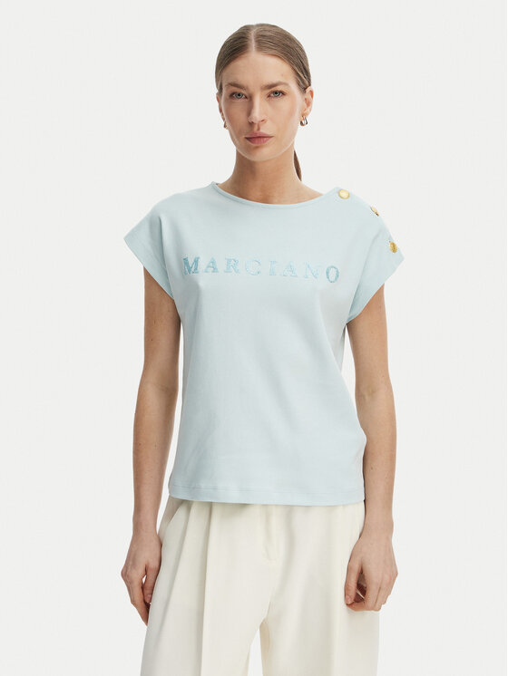 Marciano Guess T-Shirt G6GI04 K3505 Niebieski Regular Fit