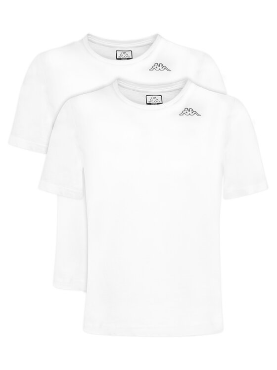 Kappa Komplet t-shirtów Logo Alyce 322564W Biały Regular Fit