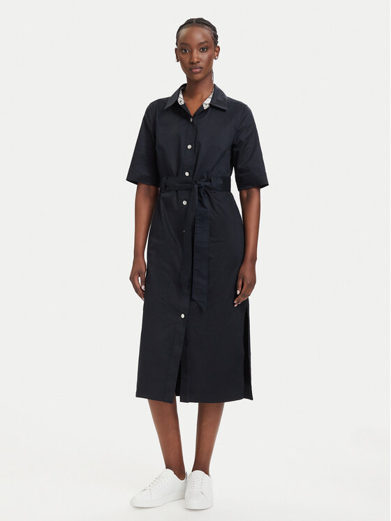 Barbour Sukienka koszulowa Sloane LDR0981NY99 Granatowy Regular Fit