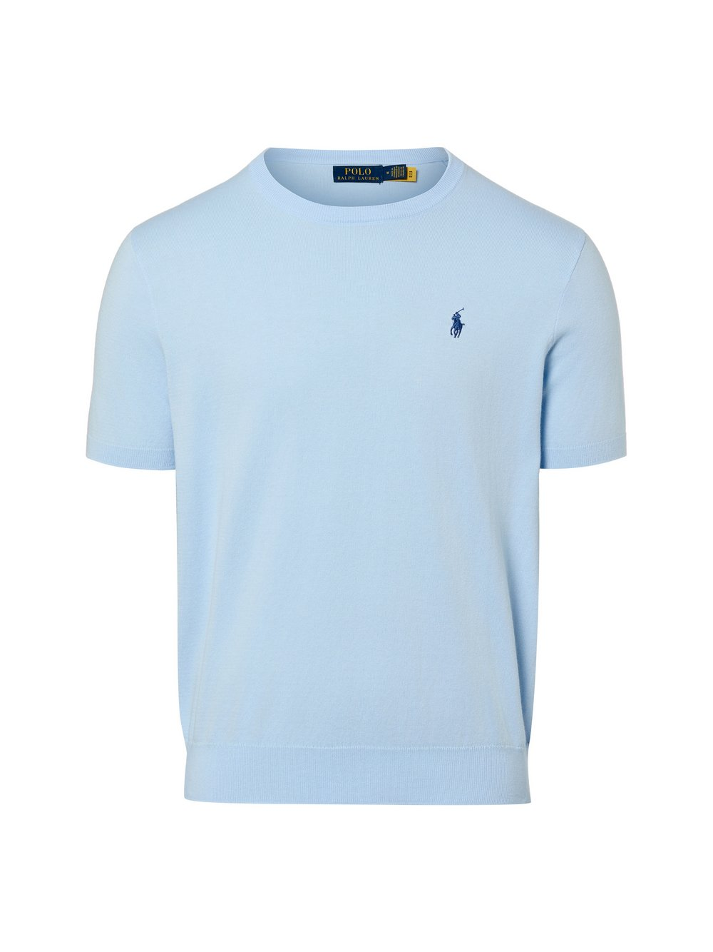 Polo Ralph Lauren Męska koszula z dzianiny Mężczyźni Bawełna niebieski, L