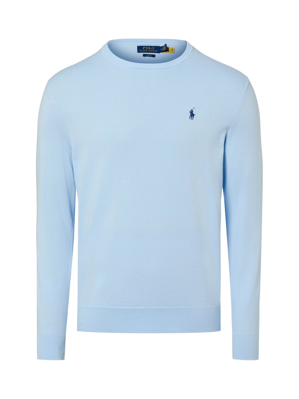 Polo Ralph Lauren Męski sweter z dzianiny Mężczyźni Bawełna niebieski, S
