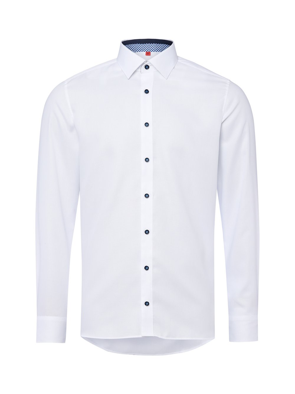 Finshley & Harding Męska koszula biznesowa Mężczyźni Slim Fit Bawełna biały, 44