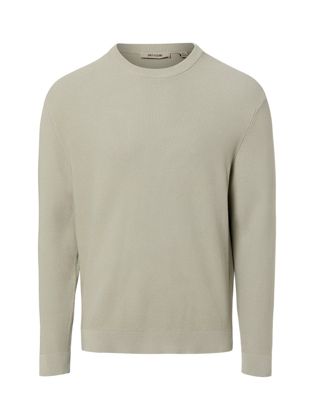 Only&Sons Męski sweter z dzianiny - ONStoney Mężczyźni Bawełna szary, S