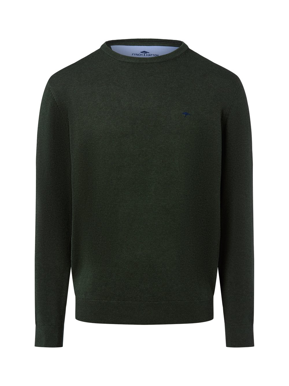Fynch-Hatton Męski sweter Mężczyźni Bawełna zielony, XXXL
